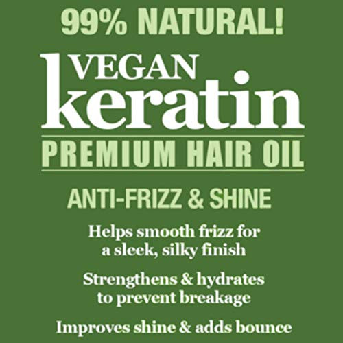 Difeel Vegan Keratin Premium Hair Oil Anti Frizz Shine 71 oz