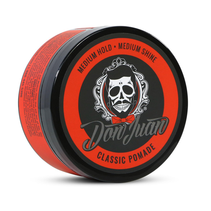 Don Juan Pomade Medium High Hold Medium Shine Water Based Honey Citrus Scent 4oz