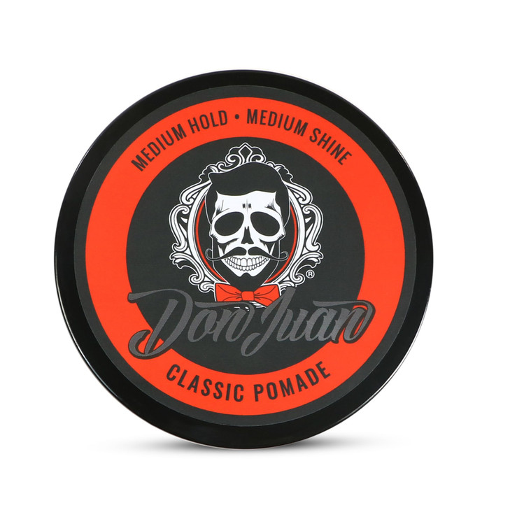 Don Juan Pomade Medium High Hold Medium Shine Water Based Honey Citrus Scent 4oz