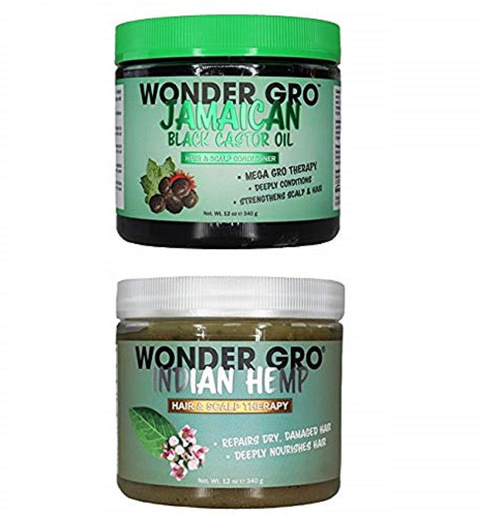 Wonder Gro HairScalp Care BLACKCASTOROILINDIANHEMP