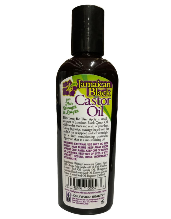 Hollywood Beauty Black Jamaican Castor Oil 3 oz Pack of 2