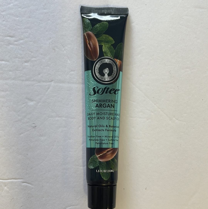 Softee Daily Moisture Hair Body and Scalp Shimmering Argan Oil 15 fl oz