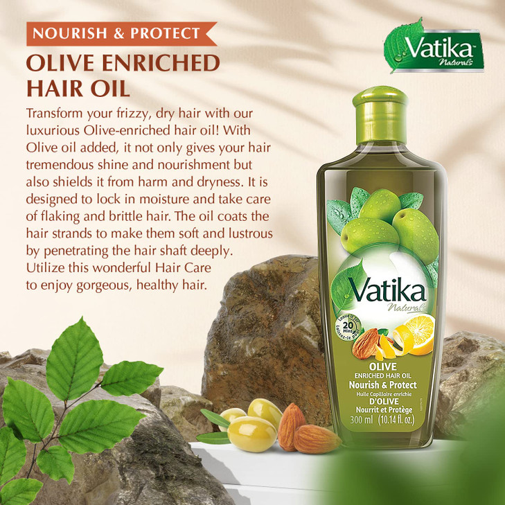 Dabur Vatika naturals Olive Enriched Hair Oil 300 Ml Packaging May Vary