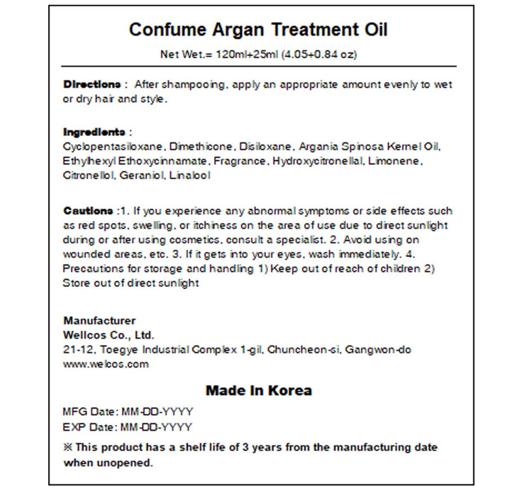 Confume Argan Treatment Oil 120ml 25ml