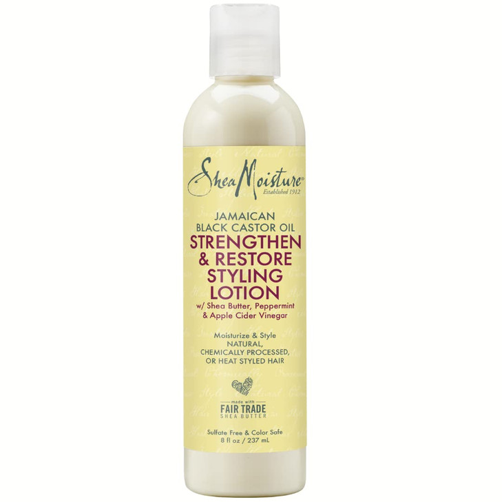 SheaMoisture Jamaican Black Castor Oil Strengthen Restore Styling Lotion Moisturize Style 8 Oz