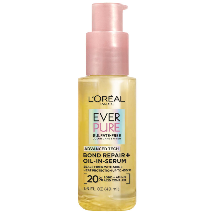 LOreal Paris Bond Repair Hair OilinSerum Heat Protectant to Strengthen Damaged ColorTreated Hair Provides Intense Shine
