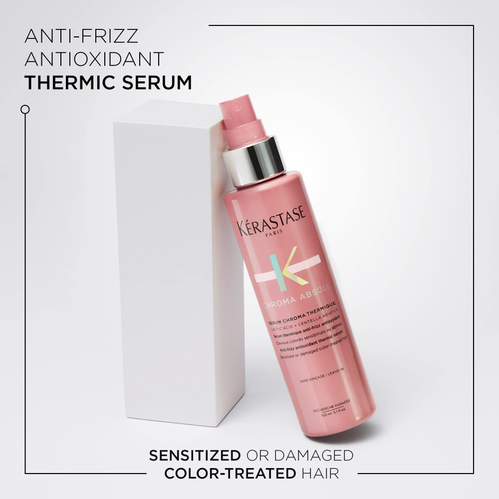Kerastase Chroma Absolu Hair Serum For ColorTreated Hair Moisturizes With AntiFrizz and Heat Protection 51 Fl Oz