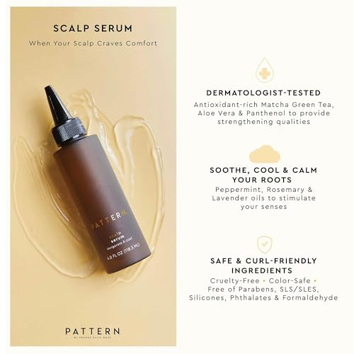 PATTERN Beauty by Tracee Ellis Ross Scalp Serum with Rosemary and Peppermint Oil to Moisturize Dry Itchy Scalps 4 Fl Oz