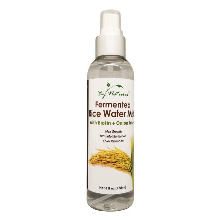 By Natures Fermented Rice Water Mist for Hair Growth with Biotin Onion Juice 6 Fl Oz Pack of 1