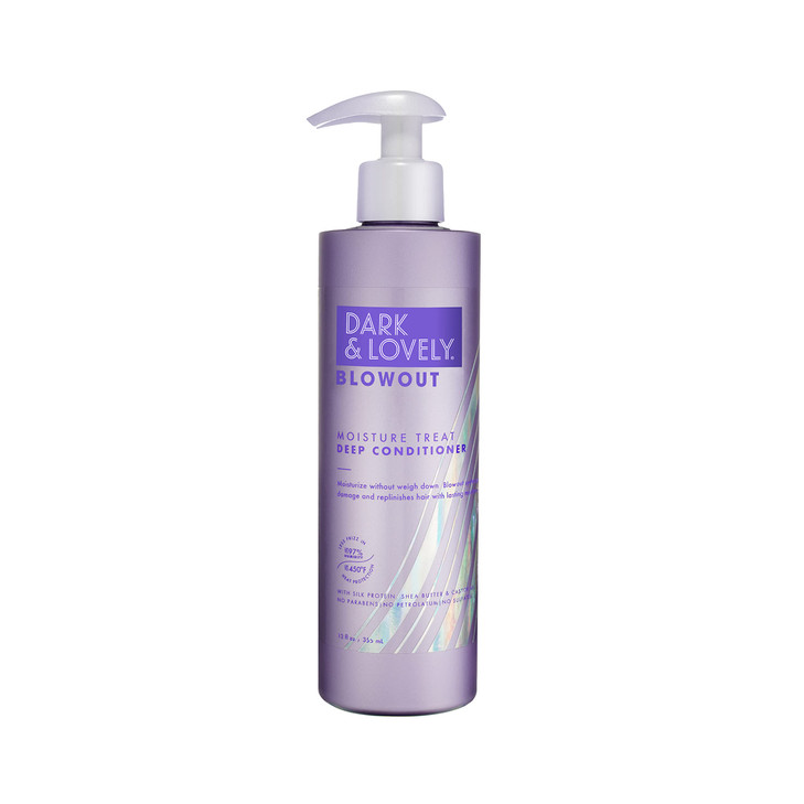 SoftSheenCarson Dark and Lovely Blowout Moisture Hair Mask Deep Treatment Conditioner with Castor Oil For All Hair Types