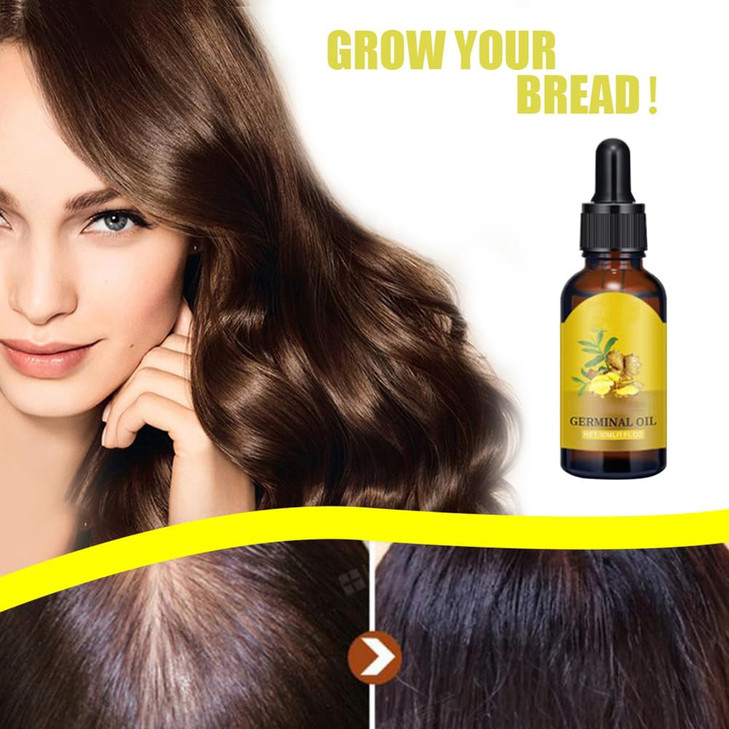 Ginger Hair Growth Serum for Scalp Massage Hair Follicle Treatment Hair Care Germinal Essence Conditioner for Regrowth L