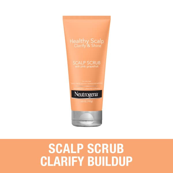 Healthy Scalp Clarify and Shine Scalp Scrub with Pink Grapefruit for Exfoliating Clarifying Cleaner Hair Hair Mask Vitam