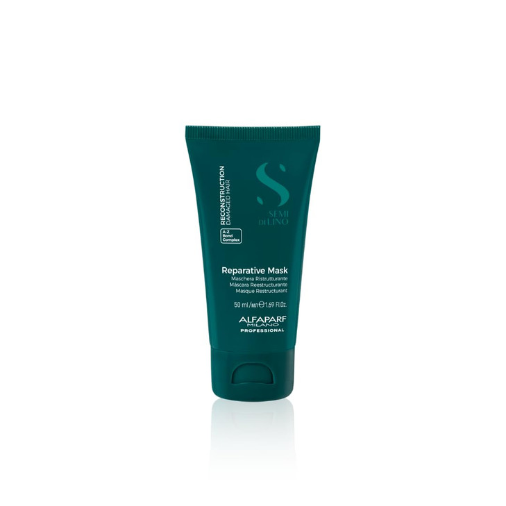 ALFAPARF MILANO Semi Di Lino Reconstruction Reparative Travel Size Mask for Damaged Hair 172 oz