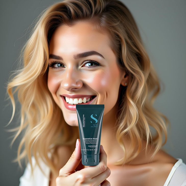 ALFAPARF MILANO Semi Di Lino Reconstruction Reparative Travel Size Mask for Damaged Hair 172 oz