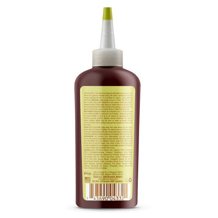 Vitale Olive Oil 4 In 1 Growth Serum 4 Oz