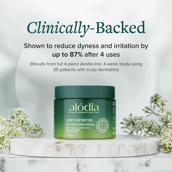 ALODIA Deep Conditioning Masque 12 oz Nourish Hydrate with Avocado Oil Peppermint Oil Deep Conditioner for Curly Hair Ha