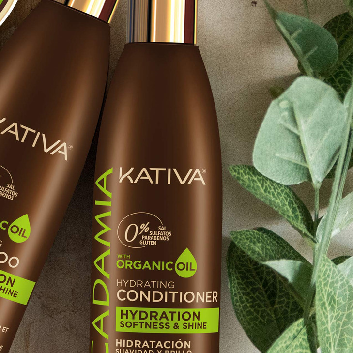 KATIVA Macadamia Hydrating Conditioner 845 Fl Oz Moisturizes and Strengthens Dry Hair with Organic Macadamia Oil Sulfate