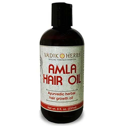 Vadik Herbs Amla Hair Oil 8 oz Rosemary oil Herbal scalp treatment Great for hair loss balding thinning of hair for bear