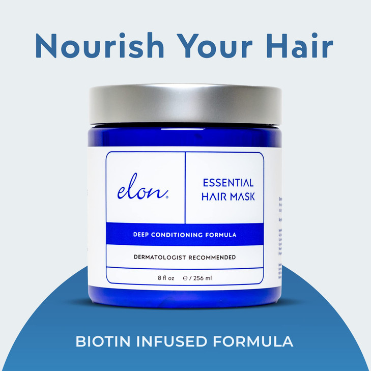 Elon Essentials Deep Conditioning Hair Mask wShea Butter Biotin Argan Coconut Oil Hydrating Conditioning for Dry Damaged