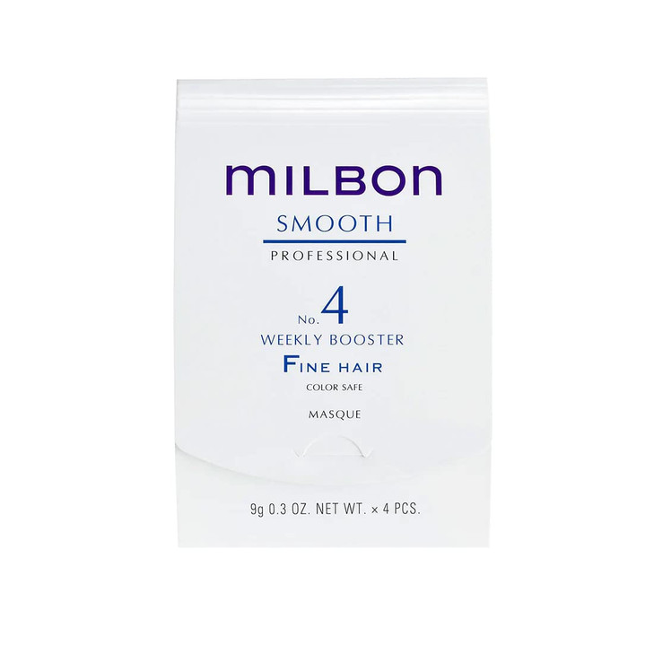 Milbon Smooth No 4 Weekly Booster For Fine Hair 4 x 03 Fl Oz 1 kit