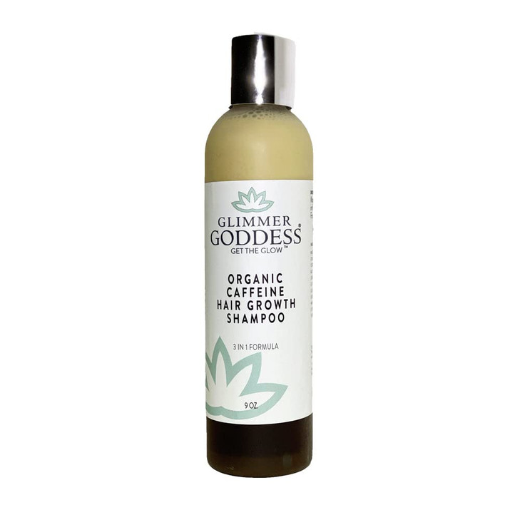 Glimmer Goddess Organic Caffeine Hair Growth Shampoo Hair Loss Shampoo Effective Solution for Hair Thinning and Hair Reg