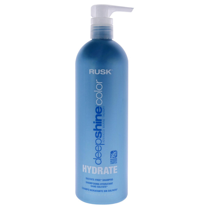 RUSK Deepshine Color Hydrate Shampoo Replenishes Moisture and Maintaints Color Vibrancy 25 fl oz