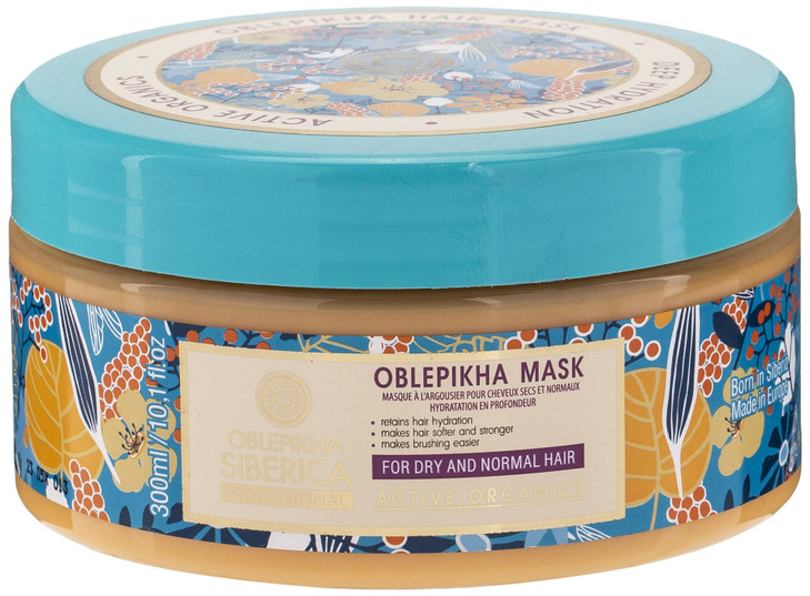 Sea Buckthorn Hair Mask for Dry and Normal Hair 300 Ml Natura Siberica
