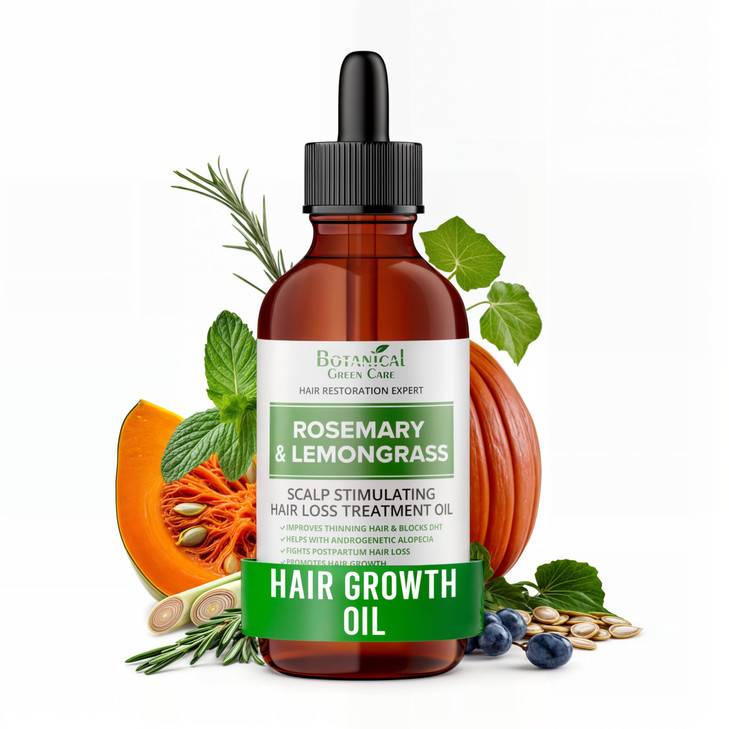 Rosemary Lemongrass Hair Oil Rosemary Oil for Women and Men Hair Growth Serum Made in USA
