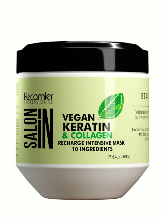 RECAMIER PROFESSIONAL SALON IN Vegan Keratin Collagen Hair Recharge Intensive Mask 176oz