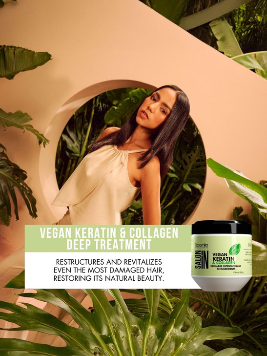 RECAMIER PROFESSIONAL SALON IN Vegan Keratin Collagen Hair Recharge Intensive Mask 176oz