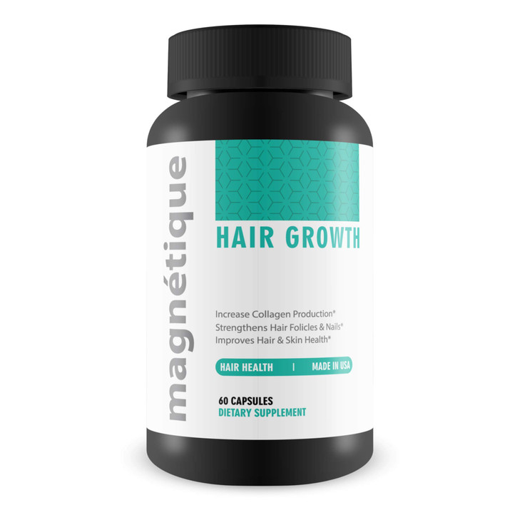 Magnetique Hair Growth Promotes Stronger Longer Healthier Hair GMO Free with Natural Ingredients