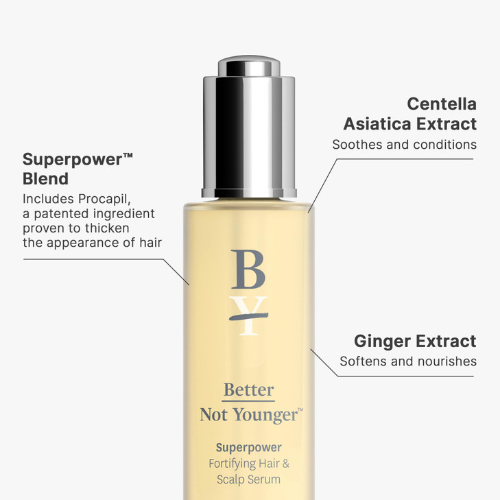 Better Not Younger Hair Thickening Serum for Women Over 40 Scalp Care Hair Density Treatment and AntiAging 2floz Fortify