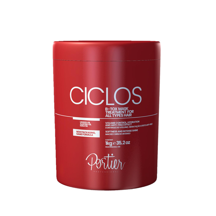 Portier Ciclos BTox Hair Mask for Dry Damaged Hair with Reconstructive Capillary Sealing Deep Conditioning Color Treated