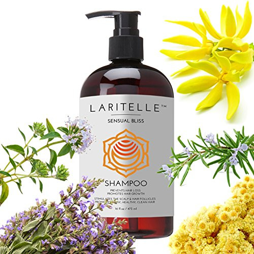 Laritelle Organic Shampoo 175 oz Argan Oil Rosemary Palmarosa Promotes Hair Growth Prevents Hair Loss GF