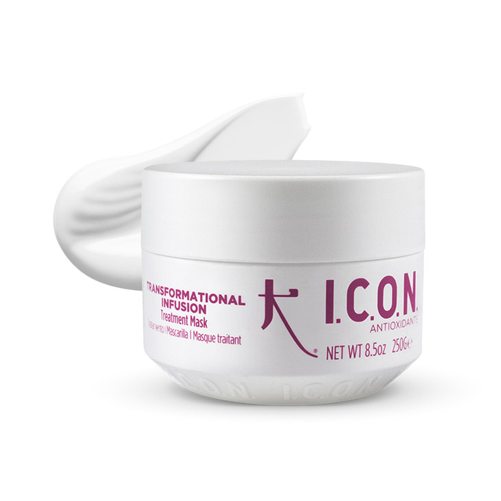 ICON Transformational Infusion Hydrating Treatment Mask Adds Strength Flexibility Vegan Cruelty Free 85 oz