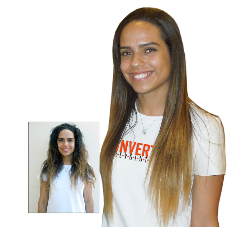 Complex Brazilian Keratin Hair Blowout Treatment Formaldehyde Free with Inverto 120ml with Clarifying Shampoo Straighten