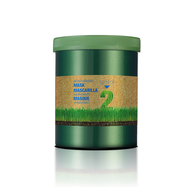 SALERM Moisturizing Mask Biokera Natura 1000 ml Ideal for Dry or Dehydrated Hair with Wheat Germ Oil Deep Hydration Smoo