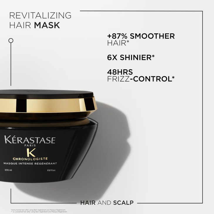 Kerastase Chronologiste Hair Mask Moisturizes Hair Scalp For Soft Shiny Hair Anti Frizz Deep Conditioning Mask With Hyal