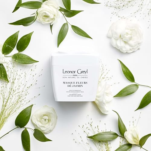 Leonor Greyl Paris Masque Fleurs De Jasmin Hydrating Hair Mask for Fine and Dry Hair Gluten Free Moisturizing Deep Condi
