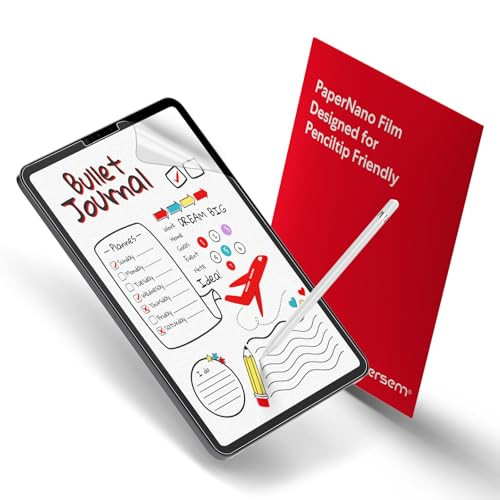 bersem 2 PACK Paperfeel Screen Protector for iPad Pro 11 inch (2022/2021/2020/2018 Models) / iPad Air 5th / 4th Generation (10.9 inch), Matte PET Fil