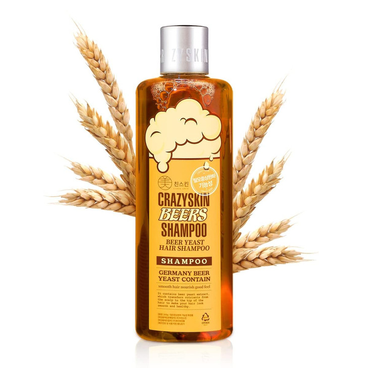 CRAZY SKIN German Beers Yeast Biotin Shampoo for Antihair loss and ThickeningGentle Exfoliating Scalp Function with Pant