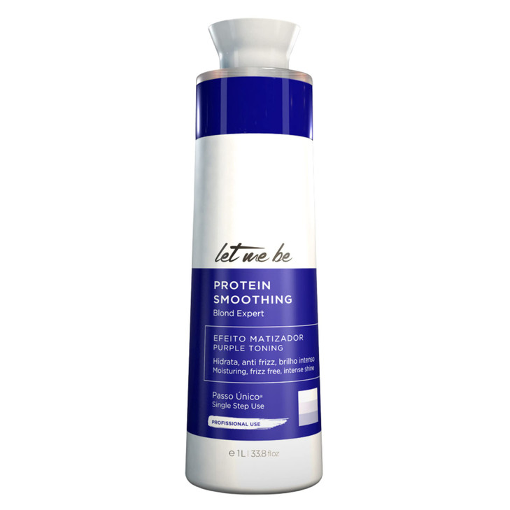 Let Me Be Blond Expert Purple Toning Mask 1000ml 338 oz Protein Smoothing Treatment for Blonde Bleached or Highlighted H