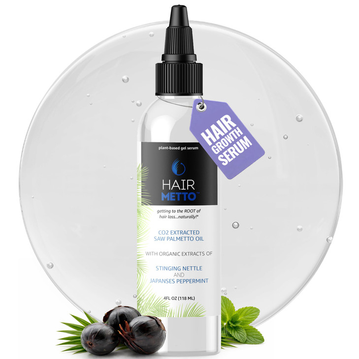 HAIRMETTO Saw Palmetto Extract Serum for Hair Loss Hair Growth Serum with Stinging Nettle Rosemary Oils and Peppermint S