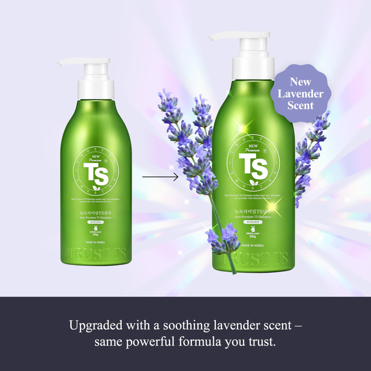 TS New Premium Shampoo Korean Hair Loss Care for Thinning Hair with Biotin Niacinamide Zinc Pyrithione 19 Botanical Extr