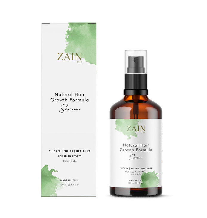 ZAIN1 Natural Hair growth serum with Snail Mucin Rosmary Niacinamide Hyaluronic acid Azelaic acid Nettle and Much More N