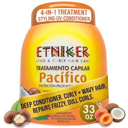 Etniker Pacifico Leave in conditioner for curly hair Coconut curling cream Curly hair deep conditioner mask Salon grade
