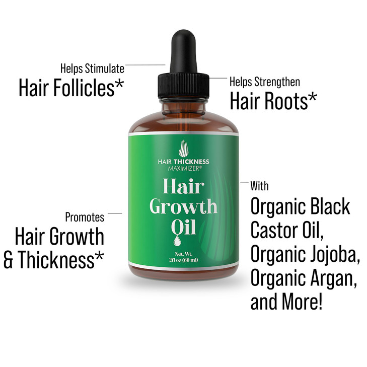 Hair Thickening and Moisturizing Serum Vegan Scalp Treatment Oil for Women Men with Dry Frizzy Weak Hair and Hair Loss P