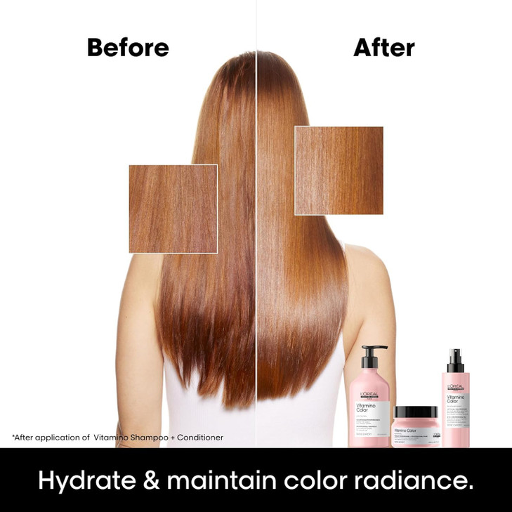 LOral Professionnel Paris Vitamino Color Hair Mask Protects Preserves Hair Color Enhances Shine Vibrancy Moisturizes Det