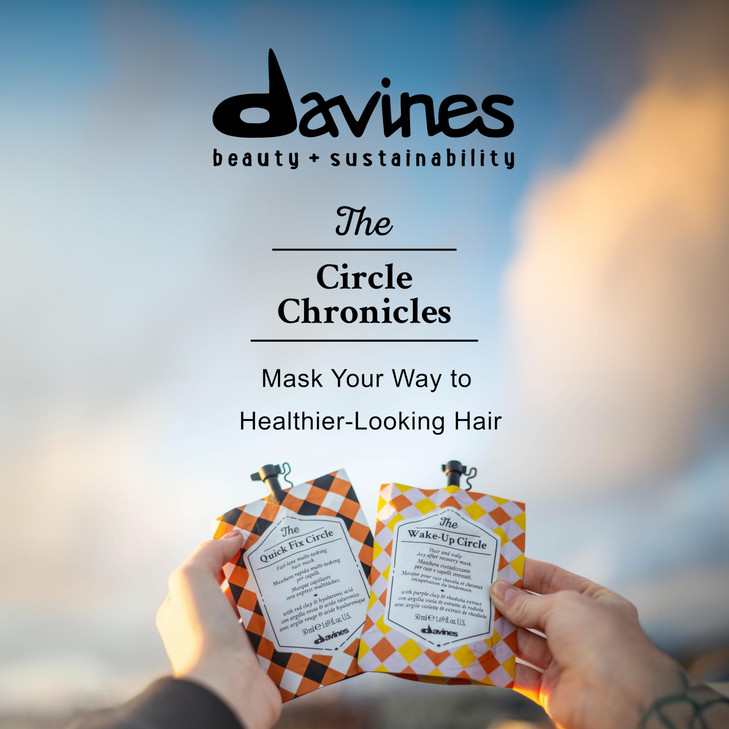 Davines The Let It Go Circle Relaxing Scalp Hair Mask Softening Moisturizing Treatment DeStresses with Brahmin Oil Sweet