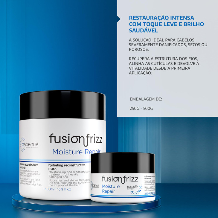 Brscience Fusionfrizz Moisture Repair Moisturizing And Reconstructive Treatment For Damaged Hair 250mL